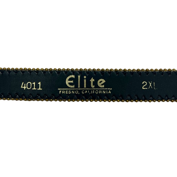 Elite Belt ~ Vintage Gold Belt ~ Measurements Pictured - Picture 14 of 16